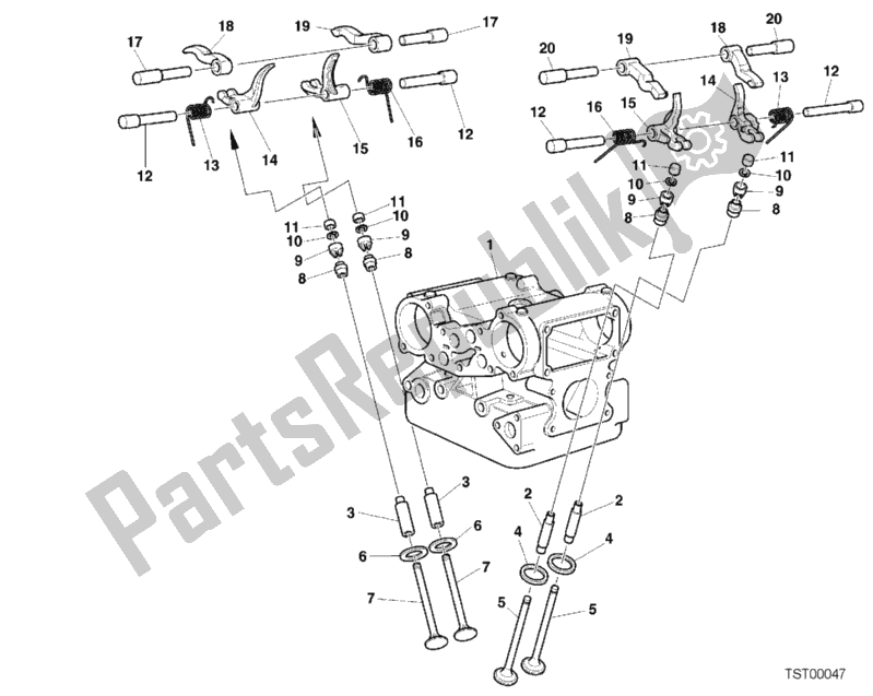 Wszystkie części do Zawór Ducati Sport ST4 S 996 2001